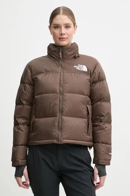 The North Face kurtka puchowa 1996 Retro Nuptse damska kolor brązowy zimowa NF0A3XEO1OI1