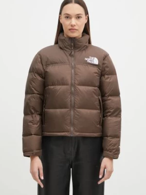 The North Face kurtka puchowa 1996 Retro Nuptse damska kolor brązowy zimowa NF0A3XEO1OI1