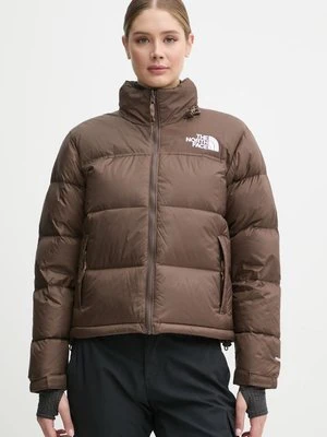 The North Face kurtka puchowa 1996 Retro Nuptse damska kolor brązowy zimowa NF0A3XEO1OI1