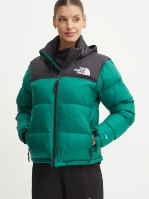 The North Face kurtka puchowa 1996 Retro Nuptse damska kolor zielony zimowa NF0A3XEONL11