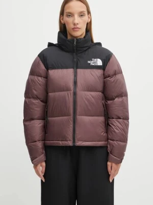 The North Face kurtka puchowa 1996 Retro Nuptse kolor brązowy zimowa NF0A3XEOCAI1