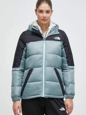 Zdjęcie produktu The North Face kurtka puchowa damska kolor niebieski zimowa