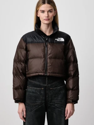 The North Face kurtka puchowa damska Nuptse brązowy