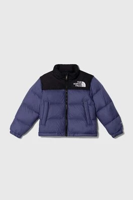The North Face kurtka puchowa dziecięca 1996 RETRO NUPTSE JACKET kolor niebieski