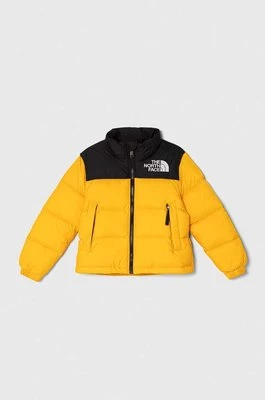 The North Face kurtka puchowa dziecięca 1996 RETRO NUPTSE JACKET kolor żółty