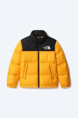 The North Face kurtka puchowa dziecięca Youth 1996 Retro Nuptse kolor żółty