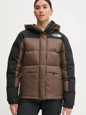 The North Face kurtka puchowa HMLYN Down damska kolor brązowy zimowa NF0A4R2W5EX1