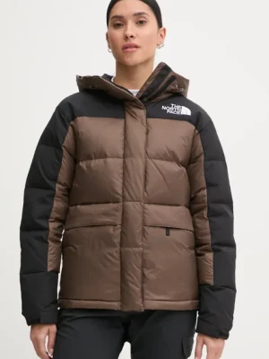 The North Face kurtka puchowa HMLYN Down damska kolor brązowy zimowa NF0A4R2W5EX1