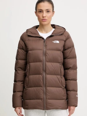 The North Face kurtka puchowa Hyalite kolor brązowy zimowa NF0A8E741OI1