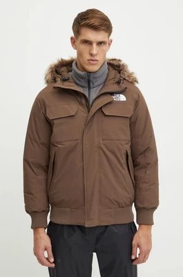 The North Face kurtka puchowa McMurdo Bomber męska kolor brązowy zimowa NF0A5GD91OI1