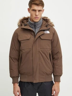 The North Face kurtka puchowa McMurdo Bomber męska kolor brązowy zimowa NF0A5GD91OI1