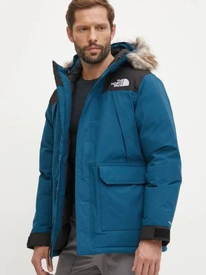 The North Face kurtka puchowa McMurdo męska kolor turkusowy zimowa NF0A5GJF5LO1