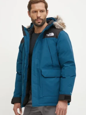 The North Face kurtka puchowa McMurdo męska kolor turkusowy zimowa NF0A5GJF5LO1