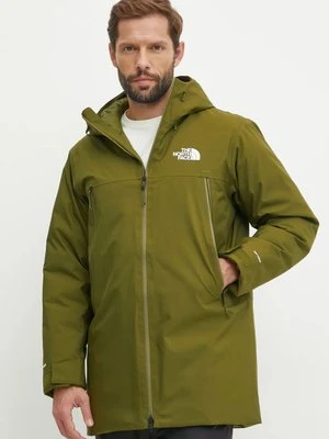 The North Face kurtka puchowa MTN Range męska kolor zielony zimowa NF0A88WEPIB1