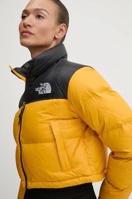 The North Face kurtka puchowa Nuptse damska kolor żółty zimowa NF0A5GGEZU31