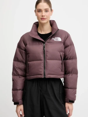 The North Face kurtka puchowa Nuptse kolor brązowy zimowa NF0A5GGEBQ71