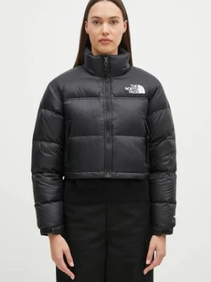 The North Face kurtka puchowa NUPTSE SHORT JACKET damska kolor czarny zimowa NF0A5GGEKX71