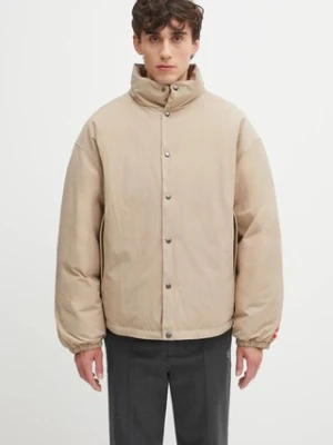 The North Face kurtka puchowa Redbox kolor beżowy zimowa NF0A8EGBBOX1