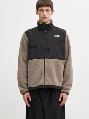 The North Face kurtka Retro Denali kolor brązowy wzorzysta NF0A88XHDHL1