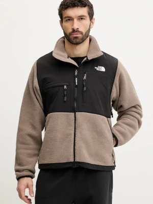 The North Face kurtka Retro Denali kolor brązowy wzorzysta NF0A88XHDHL1