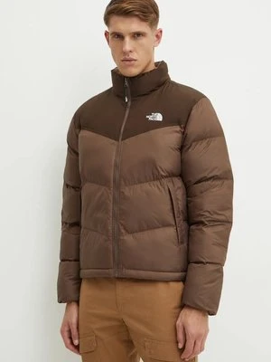 The North Face kurtka Saikuru męska kolor brązowy zimowa NF0A853I7O31