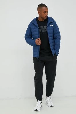 The North Face kurtka sportowa puchowa Bellview kolor niebieski przejściowa