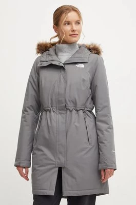 The North Face kurtka Zaneck Parka damska kolor szary przejściowa NF0A4M8Y0UZ1