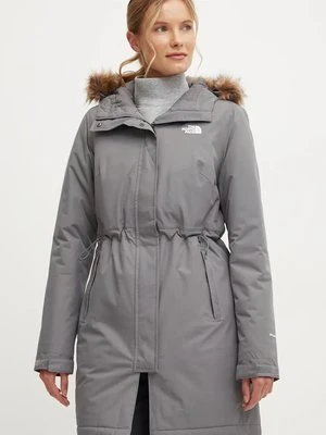 The North Face kurtka Zaneck Parka damska kolor szary przejściowa NF0A4M8Y0UZ1