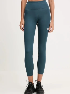 The North Face legginsy sportowe Flex 25In damskie kolor turkusowy gładkie NF0A8EJEBSA1