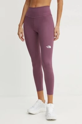 The North Face legginsy sportowe Flex damskie kolor fioletowy gładkie NF0A87JQ1NI1