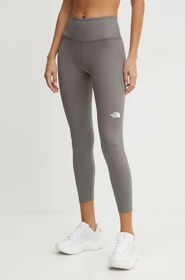 The North Face legginsy sportowe Mountain Athletics damskie kolor szary z nadrukiem NF0A89400UZ1