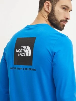 The North Face longsleeve bawełniany Redbox kolor fioletowy z nadrukiem NF0A87NN16Y1