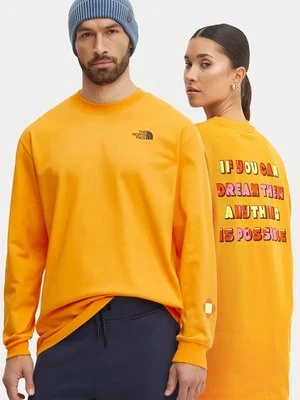 The North Face longsleeve bawełniany TNF x Yinka Ilori kolor pomarańczowy NF0A89CA1IW1