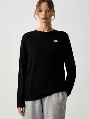 The North Face longsleeve damski bawełniany Essential czarny