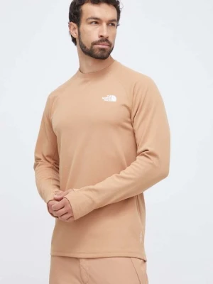 Zdjęcie produktu The North Face longsleeve funkcyjny Dragline kolor brązowy