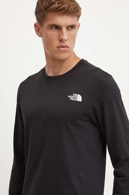 The North Face longsleeve L/S Easy Tee męski kolor czarny z nadrukiem NF0A8A6FJK31