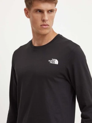 The North Face longsleeve L/S Easy Tee męski kolor czarny z nadrukiem NF0A8A6FJK31