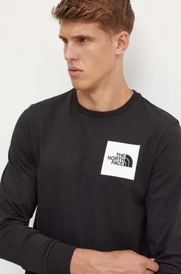 The North Face longsleeve L/S Fine Tee męski kolor czarny z nadrukiem NF0A8A6PJK31