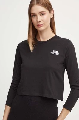 The North Face longsleeve L/S Simple Dome Crop Tee damski kolor czarny NF0A89FKJK31