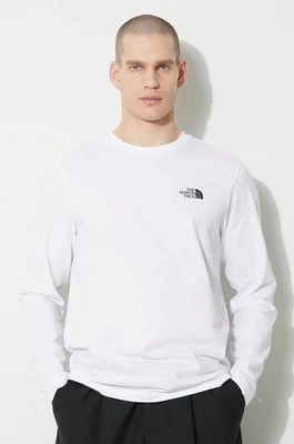 The North Face longsleeve M L/S Simple Dome Tee męski kolor biały gładki NF0A87QNFN41