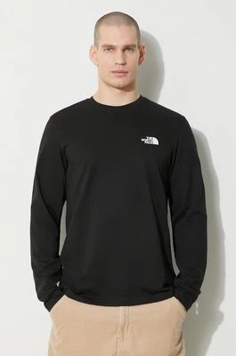 The North Face longsleeve M L/S Simple Dome Tee męski kolor czarny z nadrukiem NF0A87QNJK31