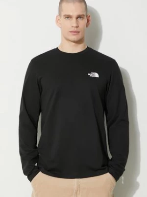 The North Face longsleeve M L/S Simple Dome Tee męski kolor czarny z nadrukiem NF0A87QNJK31