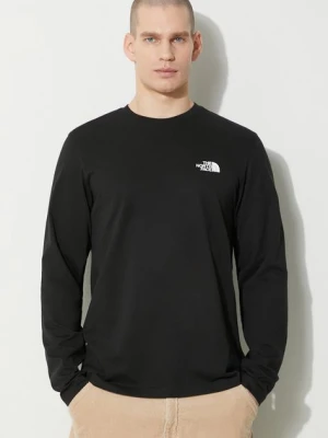 The North Face longsleeve M L/S Simple Dome Tee męski kolor czarny z nadrukiem NF0A87QNJK31