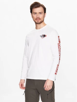 The North Face Longsleeve Outdoor Graphic NF0A827K Biały Regular Fit