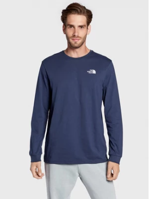 The North Face Longsleeve Simple Dome NF0A3L3B Granatowy Regular Fit