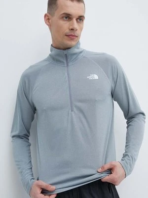 Zdjęcie produktu The North Face longsleeve sportowy Flex II kolor szary gładki NF0A7ZBCJNF1