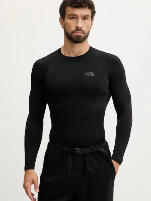 The North Face longsleeve sportowy kolor czarny gładki NF0A89NTJK31