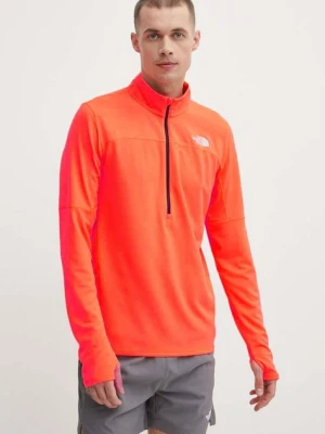 The North Face longsleeve sportowy Sunriser kolor pomarańczowy gładki NF0A84KRQI41