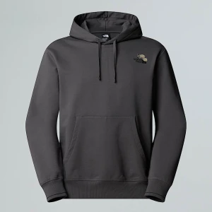 The North Face Luźna Bluza Unisex Z Kapturem I Grafiką Dome Flower Anthracite Grey Rozmiar XL male
