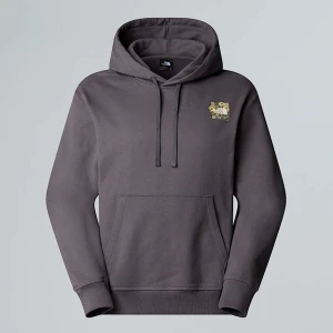 The North Face Luźna Bluza Z Kapturem I Grafiką Unisex Connect Anthracite Grey Rozmiar L male